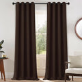 Yakamok Room Darkening Curtains 52x108 inch Chocolate Brown-Living Room | 2 by Yakamok