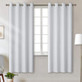 BGment Room Darkening Curtains for Bedroom - Grommet Thermal Insulated Window Treatments Light Blocking Curtains for Living Room, Set of 2 Panels, Each 46 x 72 Inch, Greyish White