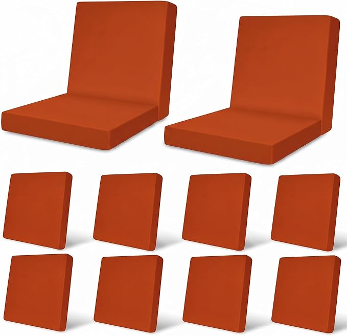 12Pcs Patio Cushion Covers Stretch Outdoor Furniture Protector Slipcovers | by pickyNproud