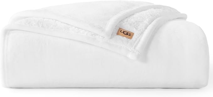 UGG Nita Twin Blanket, Reversible Plush Fleece, UGG Fluff Plush Face, Smooth by Unknown