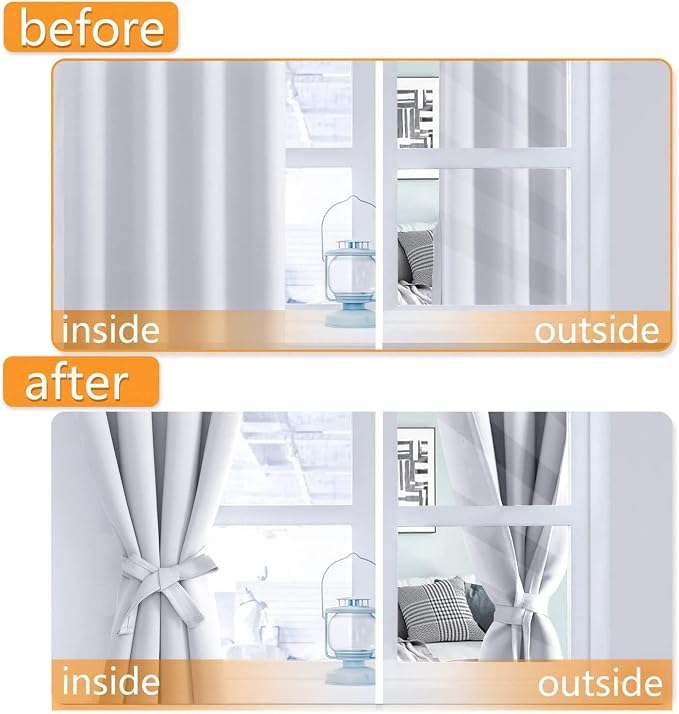 Blackout Curtains for Bedroom, 2 Panels, Window Curtains for Living Room - Image 4