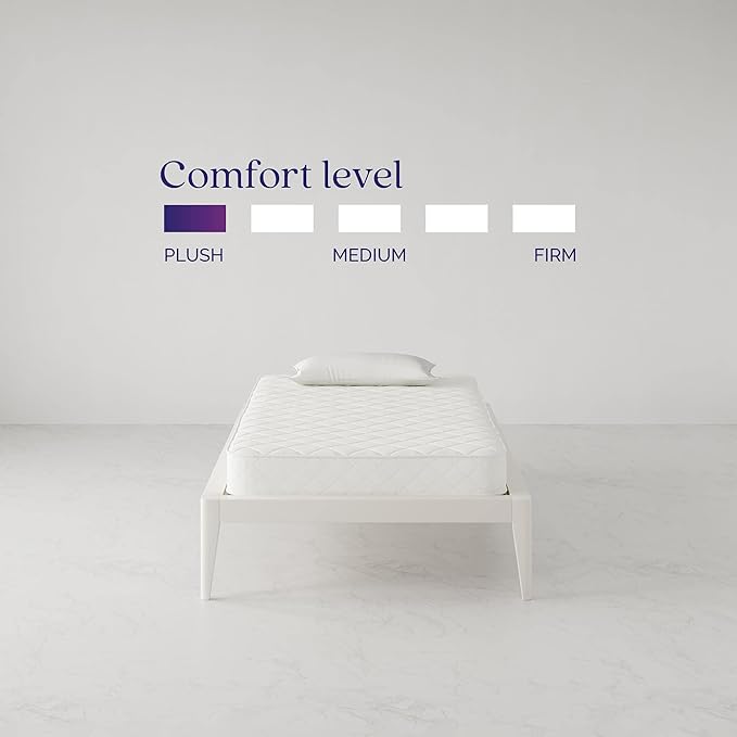 Signature Sleep 6” Coil Mattress made with CertiPUR-US® certified foam , Twin,White