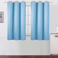 Sky Blue Blackout Curtains 34 x 54 Inch Length/Set of 2 Curtain Panels/Thermal by Lemomo