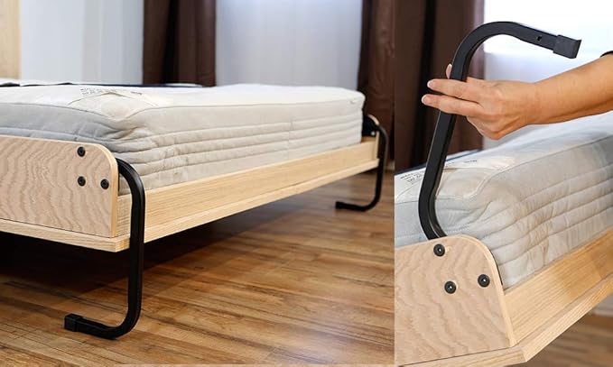 Full Size DIY Murphy Bed Hardware Kit – Horizontal Wall Bed for Space-Saving - Budget-Friendly DIY Setup -Made in USA -Hide Away Design with Full Murphy Bed Hardware - Bed Lift Mechanism - Pull Down