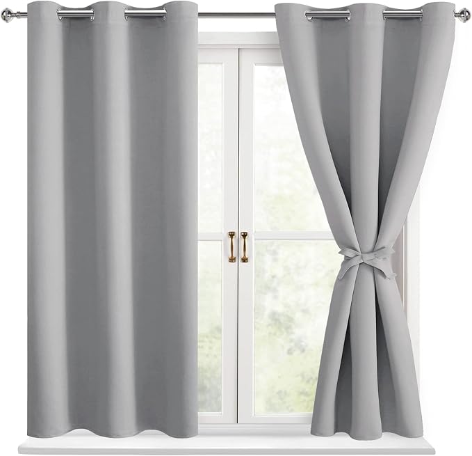 Blackout Curtains for Bedroom, 42 x 54 Inch, 2 Panels | Thermal Insulated & by Hiasan