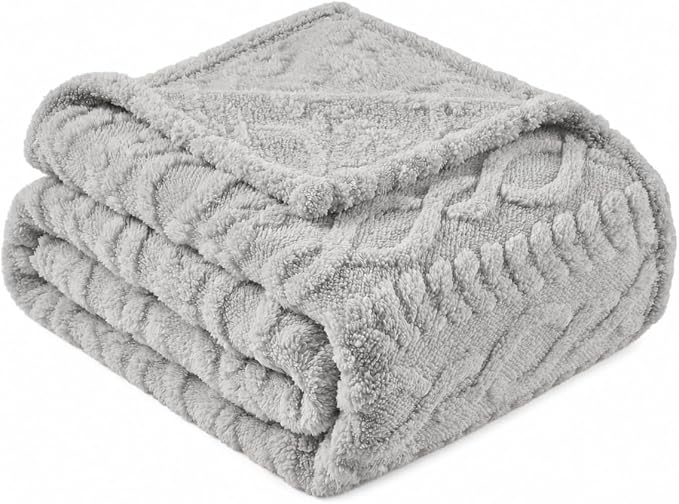Grey Throw Blanket by LUSSENAHOME