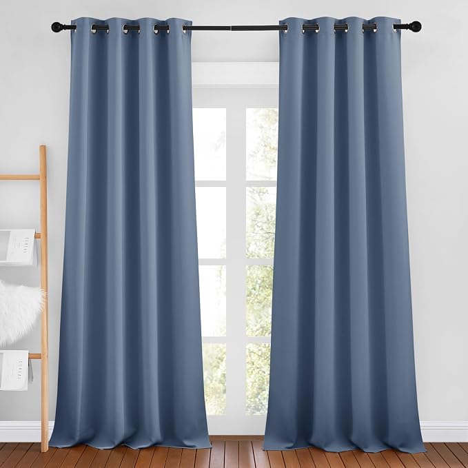 NICETOWN Stone Blue Blackout Curtains by NICETOWN