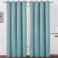 Stone Blue Thermal Blackout Curtains/52 x 95 Inch/Set of 2 Panels Room by Lemomo