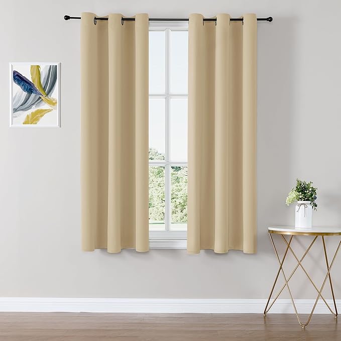 ChrisDowa Blackout Curtains for Bedroom and Living Room 48 Inches Long | 2 by ChrisDowa