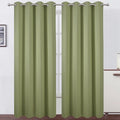 Blackout Curtains 66 x 84 inch/Sage Green Curtains Set of 2 Panels/Thermal by Lemomo