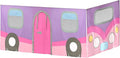 Max & Lily Underbed Curtain for Low Bunk Bed/Low Loft Bed, Camper Van Play Kids, Cotton Privacy Bottom Bunk, 2 Panel Set, Pink/Purple (180032-056)
