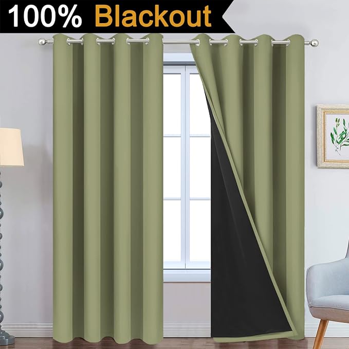 Yakamok Sage Blackout Curtains 84 Inches Long - Image 2