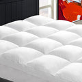 Mattress Topper Twin XL for Back Pain, Extra Thick Mattress Pad Cover, Plush Pillow Top, Deep Elastic Pocket,White,39"X80"+20"