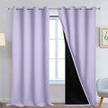 Yakamok Lilac 100% Blackout Curtains 108 Inches Long by Yakamok