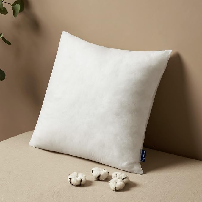 MIULEE Pillow Insert 20x20 Inch Decorative Square Throw Pillow Inserts | by MIULEE