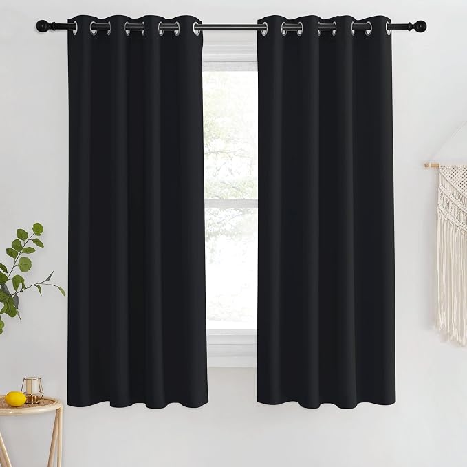 NICETOWN Blackout Black Curtain by NICETOWN