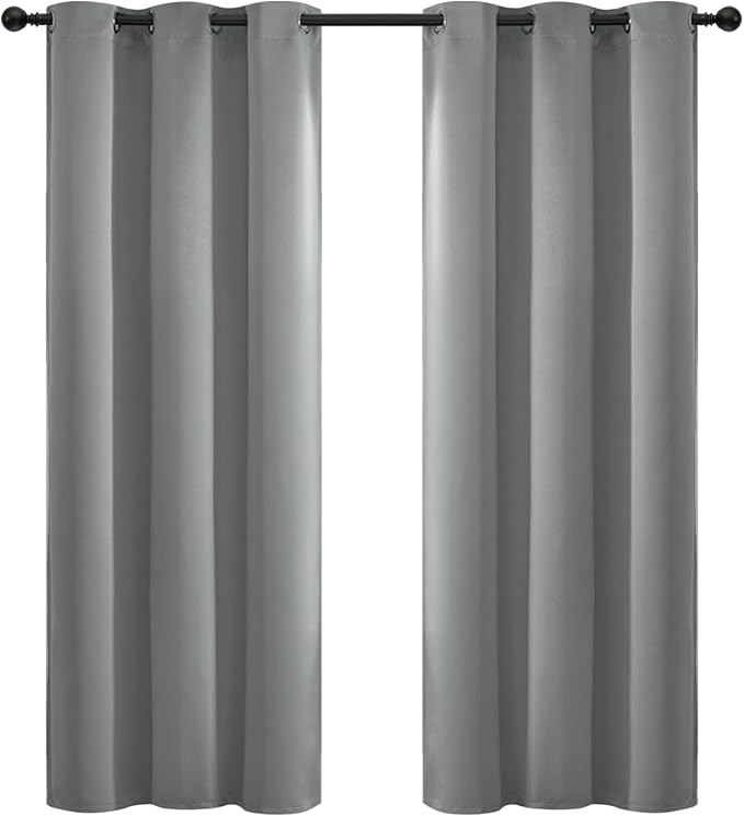 Yakamok Room Darkening Curtains 42x72 inch Length Dove Grey-Living Room | 2 by Yakamok