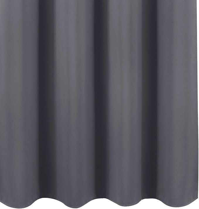 Blackout Curtains 66 x 72 Inch Long Grey Curtains Set of 2 Panels Room - Image 8