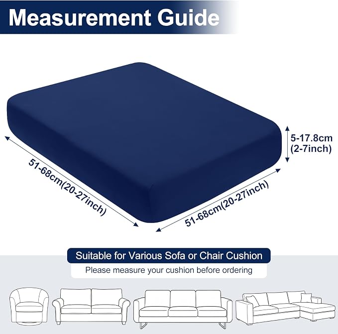 Smiry Waterproof Patio Cushion Covers, Stretch Outdoor Furniture Covers | Couch - Image 6