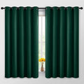Yakamok Room Darkening Curtains 62x63 inch Length Dark Green-Living Room | 2 by Yakamok