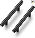 Ravinte 24 Pack 6 inch Cabinet Pulls Matte Black Stainless Steel Kitchen Cupboard Handles Cabinet Handles 3.5” Hole Center