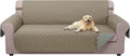 U-NICE HOME Large Sofa Cover Reversible Couch Cover, Khaki/Light Grey | by U-NICEHOME