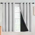 SimpleHome White 100% Blackout Curtains Room Darkening Living Room 54 Inch | by SimpleHome