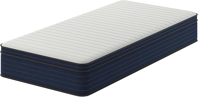 NapQueen Twin-XL Size, 10 Inch New Victoria Hybrid Cooling Gel Infused Pocket Spring and Memory Foam Mattress, Bed in a Box, CertiPUR-US Certified