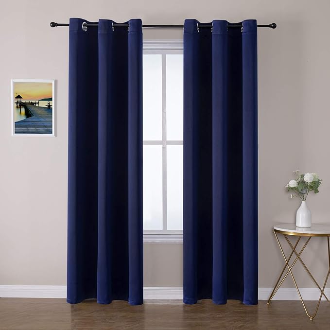 ChrisDowa Blackout Curtains for Bedroom and Living Room 78 Inches Long | 2 by ChrisDowa