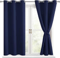 Blackout Curtains for Bedroom, 42 x 54 Inch, 2 Panels | Thermal Insulated & by Hiasan