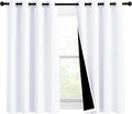 NICETOWN White 100% Blackout Curtains by NICETOWN