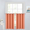 Yakamok Coral Room Darkening Window Curtains 52x36 Inch by Yakamok