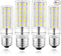 LED Light Bulb 100w Equivalent 1200 Lumen 6000K Cool Daylight White 12W LED Super Bright Bulb E26 Base Non-Dimmable Chandelier Light Bulbs for Home Indoor LED Corn Light Bulb Pack of 4