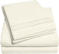 California King Sheet Sets - Breathable Luxury Sheets with Full Elastic & Secure Corner Straps Built In - 1800 Supreme Collection Cal King Deep Pocket Bedding Set, Sheet Set, California King, Ivory