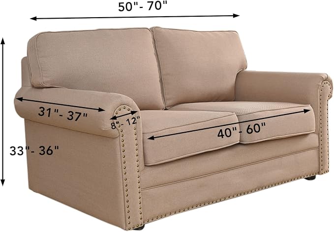 Easy-Going Stretch Loveseat Couch Covers Washable Dark Gray | 1-Piece Loveseat - Image 6