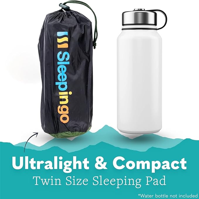 Ultralight Sleeping Mat - Inflatable & Compact Camping Air Mattress for Backpacking, Hiking- New