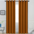 Yakamok Room Darkening Curtains 52x96 inch Length Burnt Orange-Living Room | 2 by Yakamok