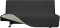 Easy-Going Reversible Couch Cover, Large Futon Sofa, Darkgray/Beige | Machine by Easy-Going