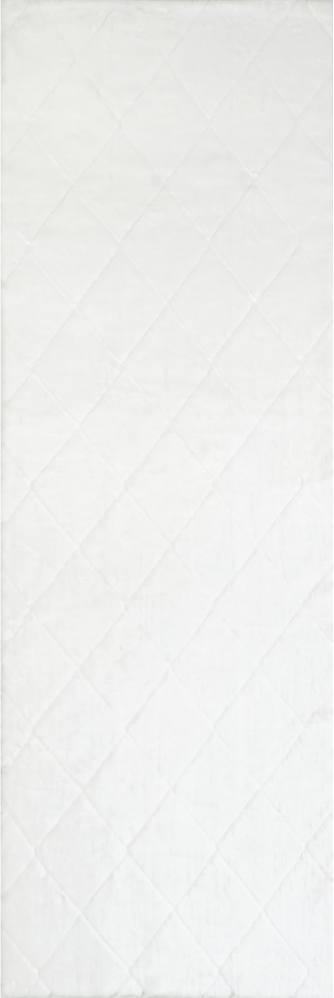 nuLOOM Amy White Trellis Washable Runner Rug - Image 5