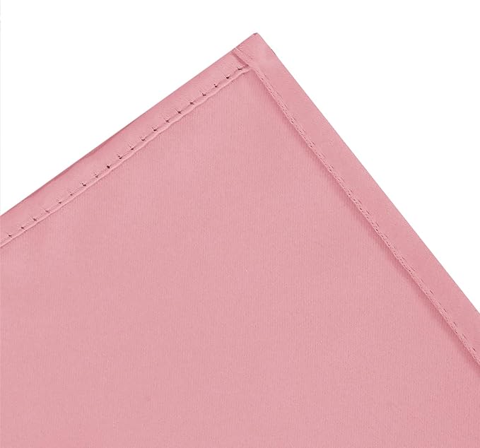 Baby Pink Blackout Curtains/42 x 63 Inch/Set of Two Panels Grommet Bedroom - Image 7