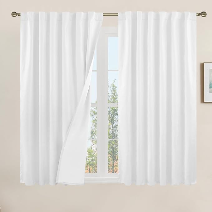 Linen 100% Blackout Window Curtains by LAMIT