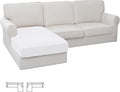 Easy-Going Stretch 1 Piece Chaise Lounge Cushion Slipcover | Sectional Couch by Easy-Going