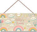Personalized Sign Rainbow Sun Cloud Wall Decor Beautiful Decoration for Home Kitchen Bar Garage Vintage Retro Poster Plaque Decor for Kids Room Nursery Wall Decorations Stuff