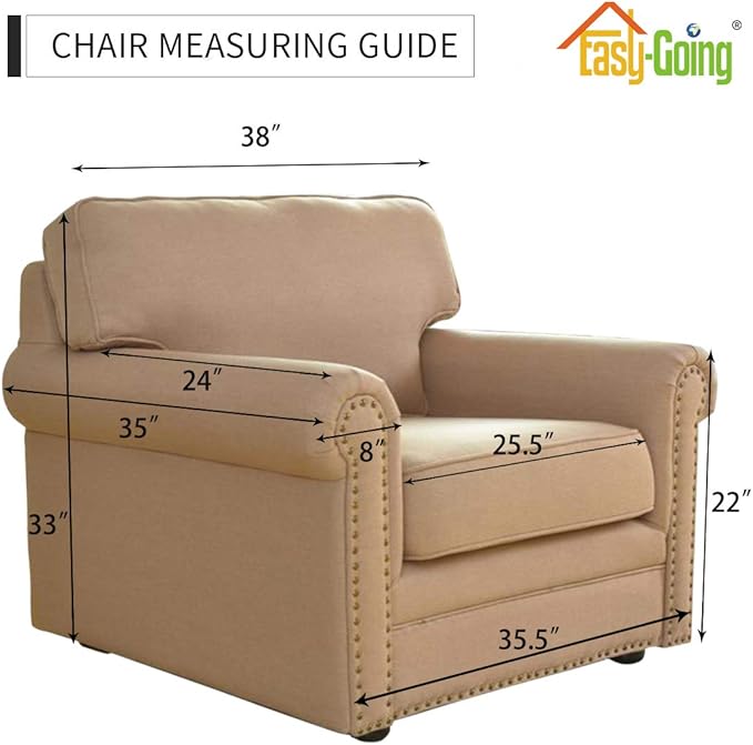 Easy-Going Reversible Couch Cover, Small Chair, Water Resistant Furniture Mat - Image 7