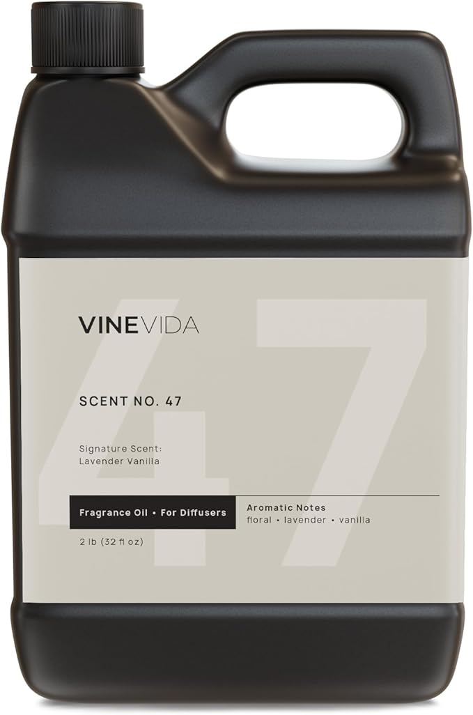 VINEVIDA [32 Fl Oz] Lavender Vanilla Fragrance Oil for Cold Air Diffusers, Essential Oils for Diffuser Oil Refill & Air Freshener Room Spray