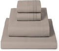 Mellanni King Sheets Set - 4 PC Iconic Collection Bedding - Hotel Luxury, Extra Soft, Cooling Bed Sheets - Wrinkle, Fade, Stain Resistant (King, Tan)