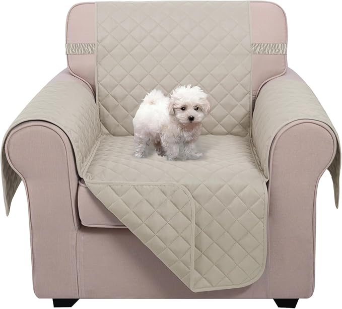 U-NICE HOME Reversible Recliner Chair Covers, Pet Friendly, Elastic Straps by U-NICEHOME
