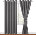 Blackout Curtains for Bedroom, 60 x 84 Inches Long, Light Grey | Thermal by Hiasan
