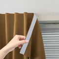 Thermal Blackout Curtains with Self-Adhesive Tape, No Rod No Drill Easy Install by Sovtfides