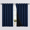SimpleHome Navy Blue 100% Blackout Curtains Room Darkening Living Room 63 | by SimpleHome